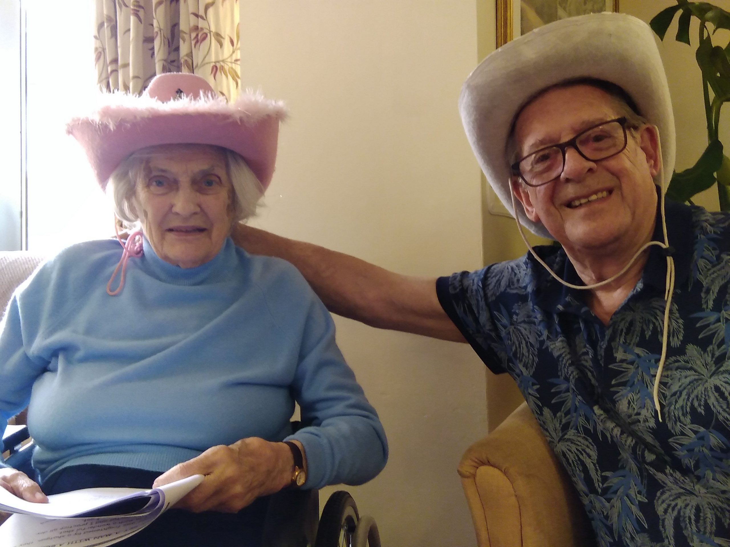 Our residents at our Wild West entertainment afternoon
