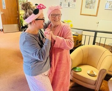 Our residents having a spa night