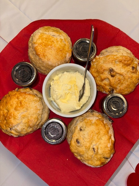 cream tea offered to residents and loved ones